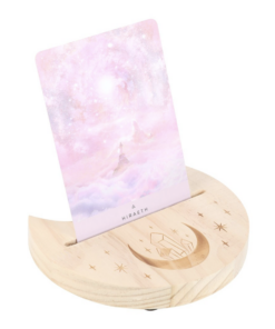 crescent moon oracle card holder