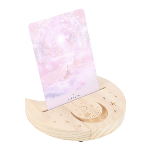 crescent moon oracle card holder