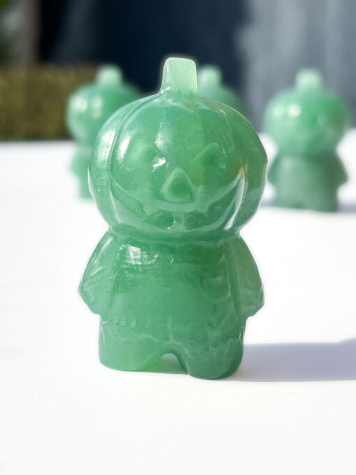 Green Aventurine Pumpkin People