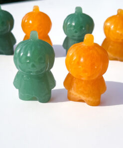 Orange Calcite pumpkin people