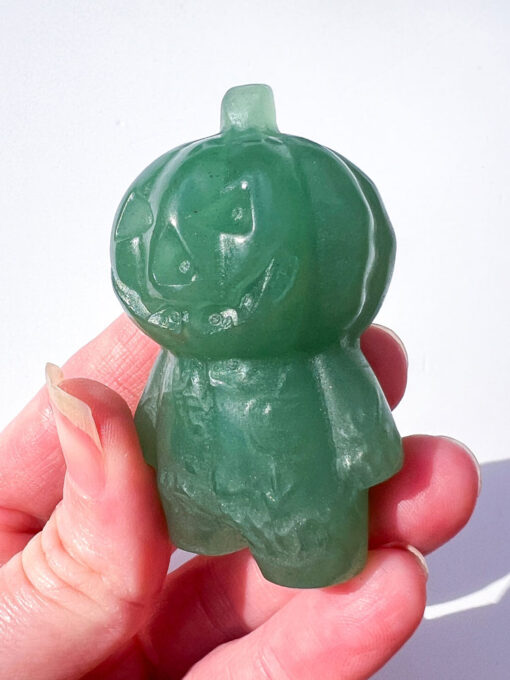 Green Aventurine Pumpkin People