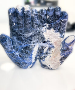 Sodalite hands carving