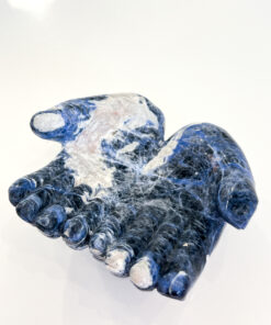 Sodalite hands carving