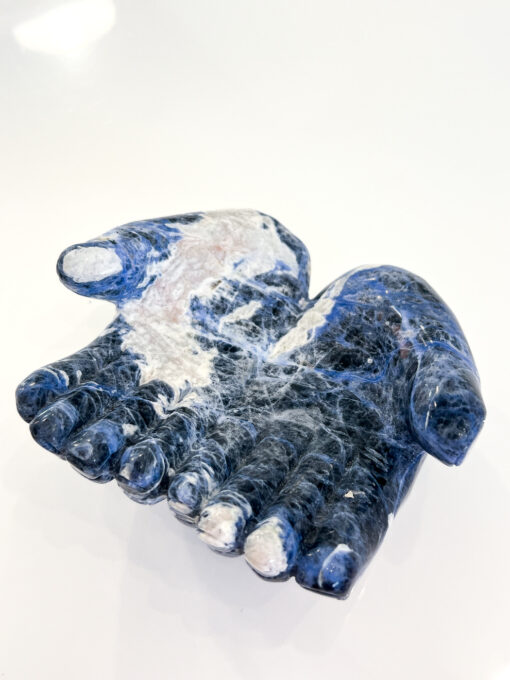 Sodalite hands carving