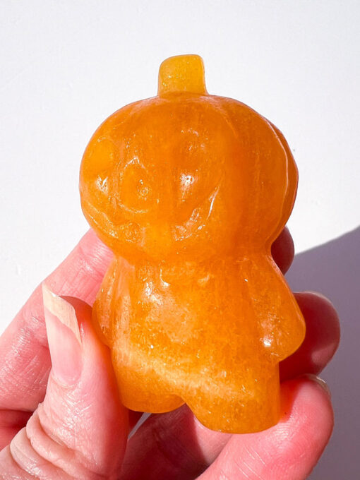 Orange Calcite pumpkin people