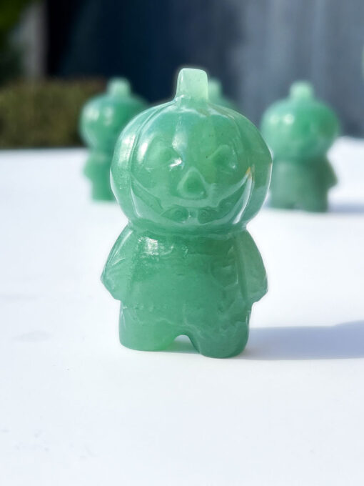 Green Aventurine Pumpkin People