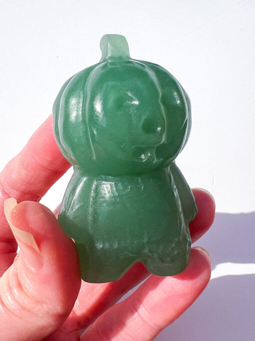 Green Aventurine Pumpkin People