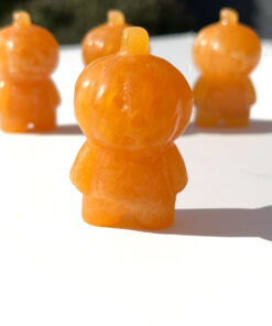 Orange Calcite pumpkin people