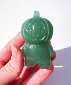 Green Aventurine Pumpkin People