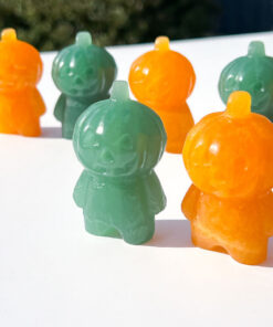 Orange Calcite pumpkin people