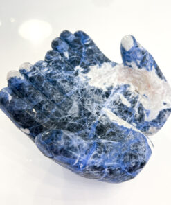 Sodalite hands carving