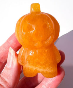 Orange Calcite pumpkin people