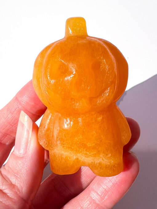 Orange Calcite pumpkin people