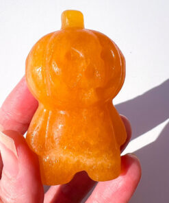 Orange Calcite pumpkin people