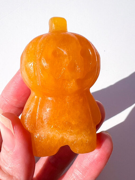 Orange Calcite pumpkin people