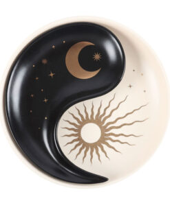 sun and moon yin yang trinket dish