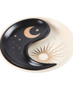 sun and moon yin yang trinket dish