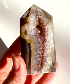 Druzy Agate Tower