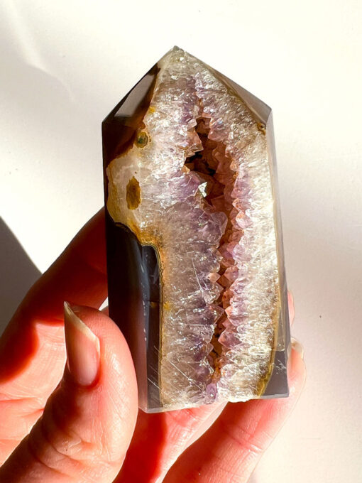 Druzy Agate Tower