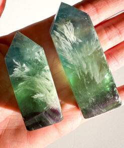 Snowflake Fluorite Obelisk