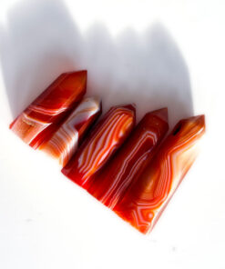 Red Banded Agate Carnelian point