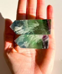 Snowflake Fluorite Obelisk