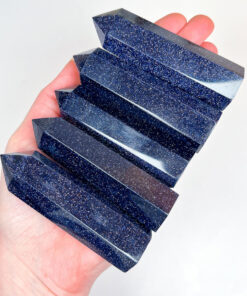 Blue Goldstone point