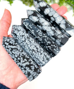 Snowflake Obsidian Point