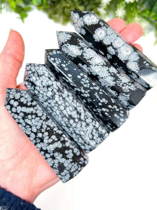 Snowflake Obsidian Point