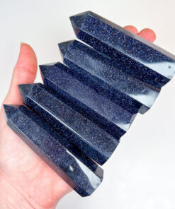 Blue Goldstone point