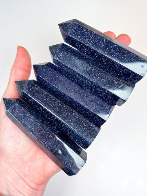 Blue Goldstone point