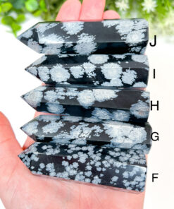 Snowflake Obsidian Point