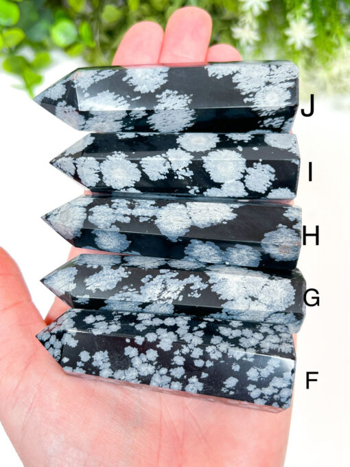 Snowflake Obsidian Point