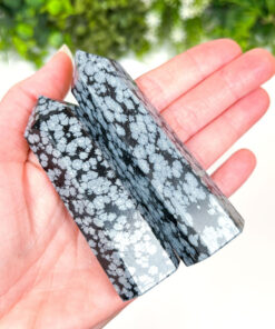 Snowflake Obsidian Point