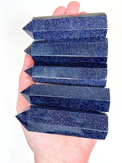 Blue Goldstone point