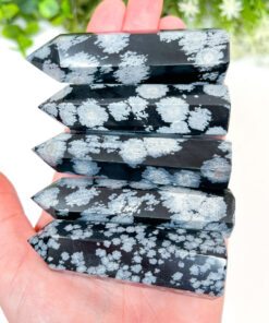 Snowflake Obsidian Point