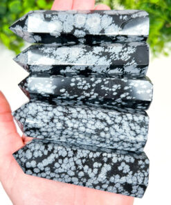 Snowflake Obsidian Point