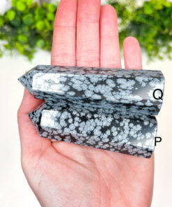 Snowflake Obsidian Point