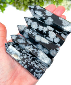 Snowflake Obsidian Point