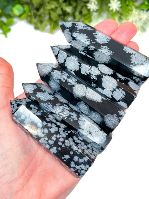 Snowflake Obsidian Point