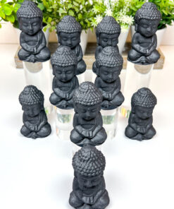 Shungite Buddha Carving