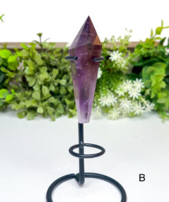 Amethyst wand on a stand