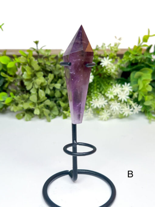 Amethyst wand on a stand