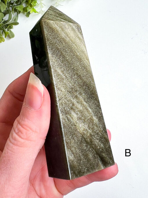 Gold Sheen Obsidian Obelisk | A-E - Image 5