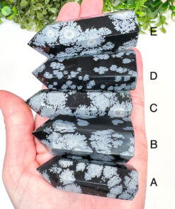 Snowflake Obsidian Point