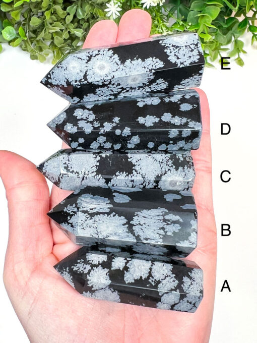 Snowflake Obsidian Point