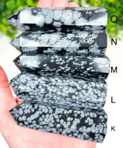 Snowflake Obsidian Point