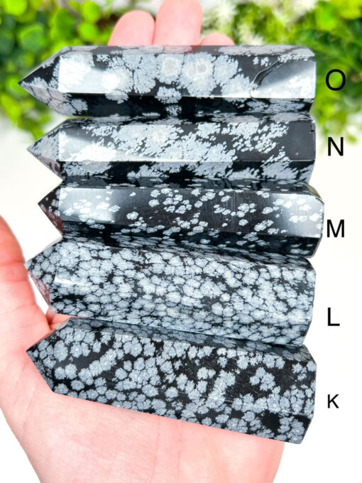 Snowflake Obsidian Point