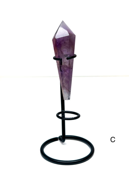 Amethyst wand on a stand