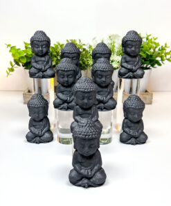 Shungite Buddha Carving